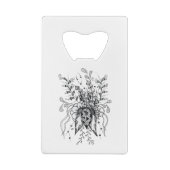 Zen Doodle Art: Blume Ornamente filigran - クレジットカード栓抜き (裏面)