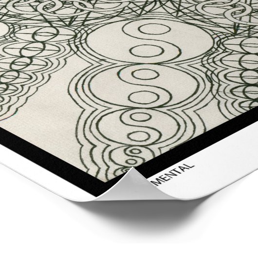 Zen Elemental Coloring Poster ポスター (角)