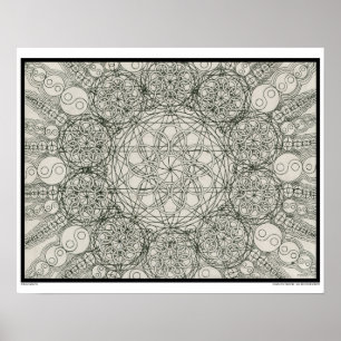 Zen Elemental Coloring Poster ポスター