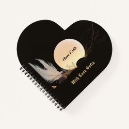 Zen Encouragement & Peace Heart-Shaped Support ノートブック