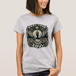 Zen Escape - Fuel Your Soul Yoga Inspiration Tシャツ