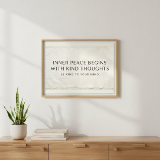 Zen Fabric Texture Mental Health Art フォトプリント