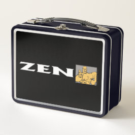 Zen fighter black lunchbox メタルランチボックス