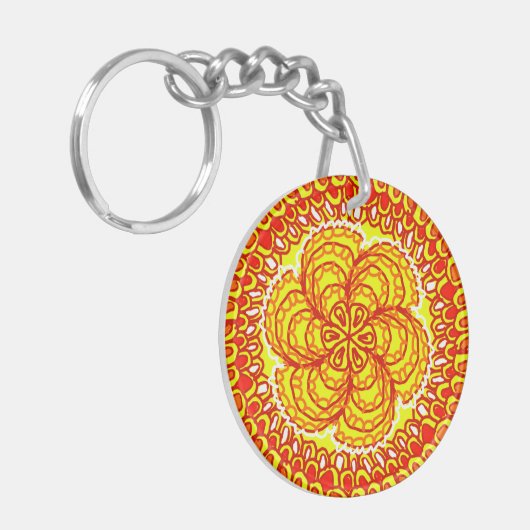 ZEN FIRE by Jennifer Webster キーホルダー (正面左)