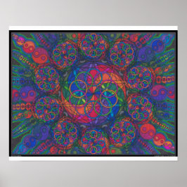 Zen Fire Elemental Print ポスター