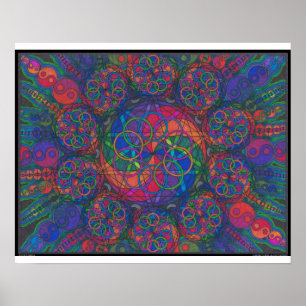 Zen Fire Elemental Print ポスター
