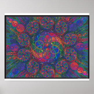 Zen Fire Elemental Print ポスター