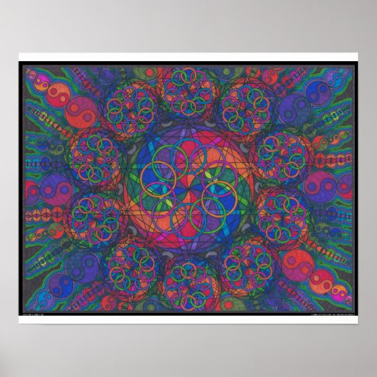 Zen Fire Elemental Print ポスター (正面)