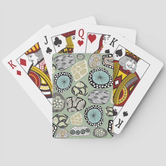 Zen Floral Playing Cards トランプ (裏面)