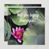 Zen flowergirl招待カード 招待状 (正面/裏面)