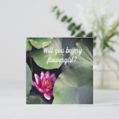 Zen flowergirl招待カード 招待状 (スタンド正面)