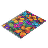 "Zen Flowers" Art Spiral Notebook ノートブック (左側)