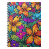 "Zen Flowers" Art Spiral Notebook ノートブック (正面)