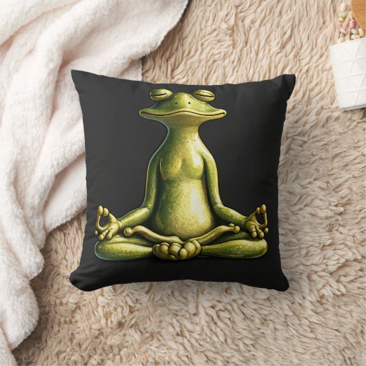Zen Frog クッション (ブランケット)