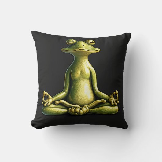 Zen Frog クッション (正面)