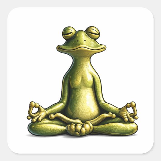 Zen Frog スクエアシール (正面)