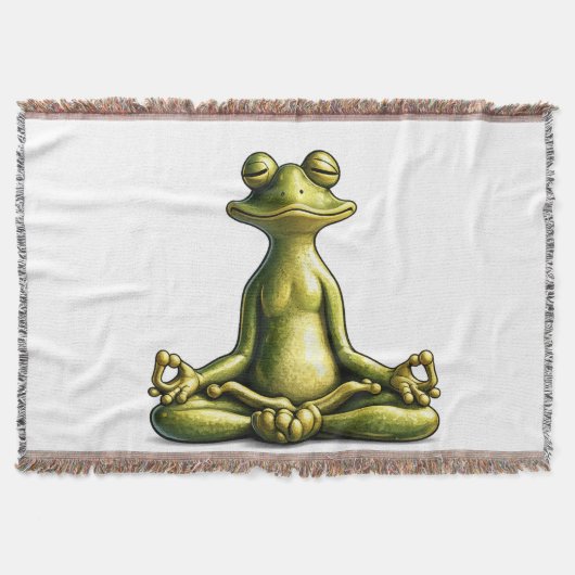 Zen Frog スローブランケット (正面)