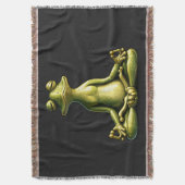 Zen Frog スローブランケット (正面縦)