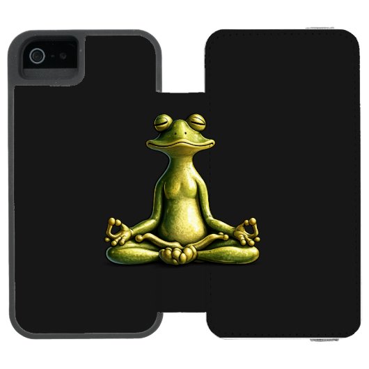 Zen Frog Incipio iPhoneウォレットケース (フォリオ Open)