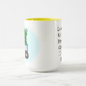 Zen Frog on a Train (電車の中のカエル) マグカップ (中央)