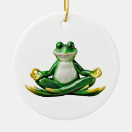 Zen Frog、Zen Frogクリスマス飾り、Zen Frog セラミックオーナメント