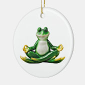 Zen Frog、Zen Frogクリスマス飾り、Zen Frog セラミックオーナメント (左)