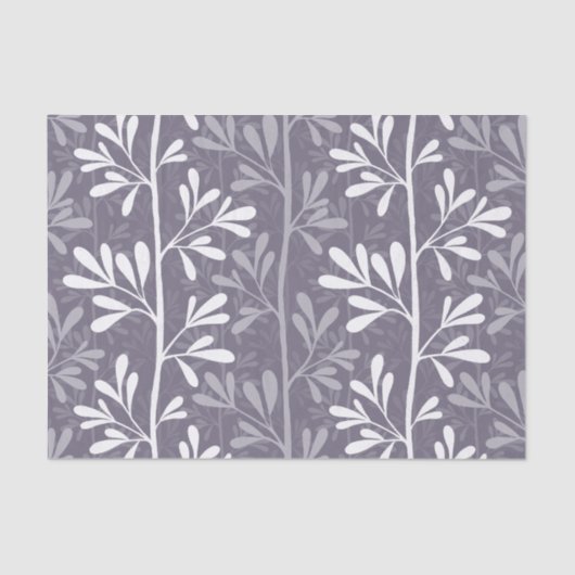 Zen Garden Stems Deep Minimal Botanical Silhouette 薄葉紙 (正面)