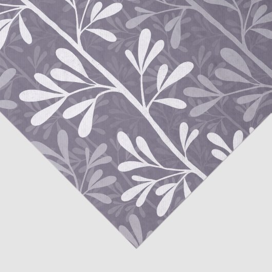 Zen Garden Stems Deep Minimal Botanical Silhouette 薄葉紙 (詳細)