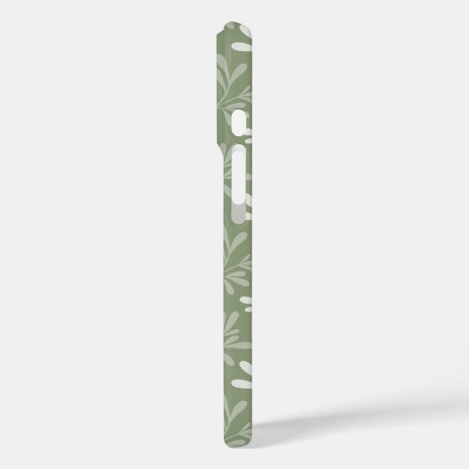 Zen Garden Stems Minimal Botanical Green Case-Mate iPhoneケース (裏面 / 左)
