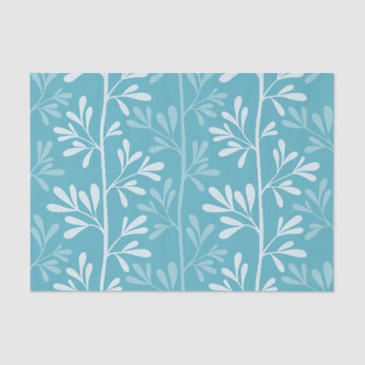 Zen Garden Stems Minimal Botanical Ocean 薄葉紙 (正面)