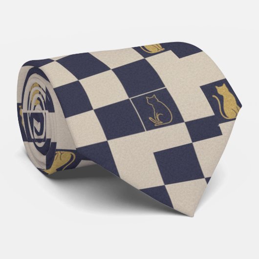 Zen Geometry: Traditional Japanese Kamon  ネクタイ (ロール)