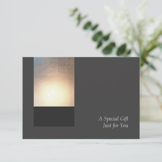 Zen Glow美しいウェルネスギフトカードアナウンス 案内状 (スタンド正面)