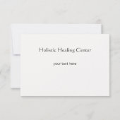 Zen Glow美しいウェルネスギフトカードアナウンス 案内状 (裏面)