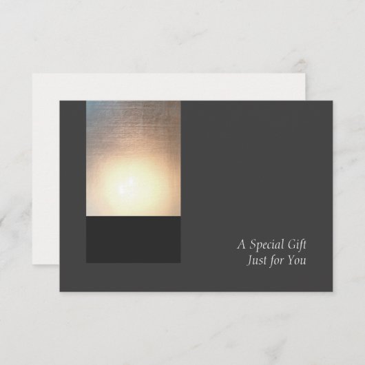 Zen Glow美しいウェルネスギフトカードアナウンス 案内状 (正面/裏面)