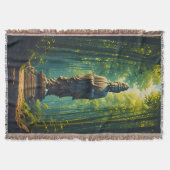 Zen in the Bamboo Grove スローブランケット (正面)
