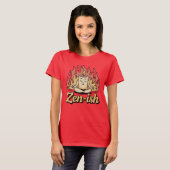 Zen-ish | カオスの中の瞑想キャンドルデザイン tシャツ (正面フル)