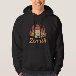 Zen-ish | 炎のひねりを加えた感情的なムード パーカ