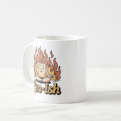 Zen-ish | 自分を俯瞰する静寂と燃えるようなユーモア コーヒーマグカップ (正面左)