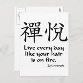 Zen Joy – 毎日ライブ ポストカード (正面/裏面)