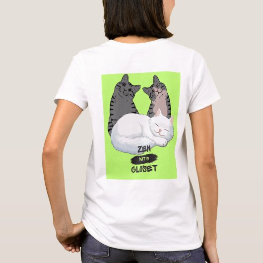 Zen Kats Closet Kass Kities Tシャツ (裏面)