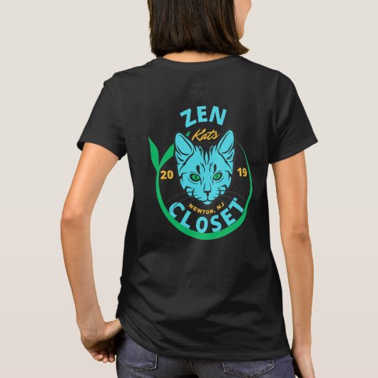 Zen Kats Closet Tシャツ (裏面)