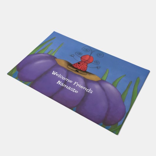 Zen Ladybug ドアマット (アングル)