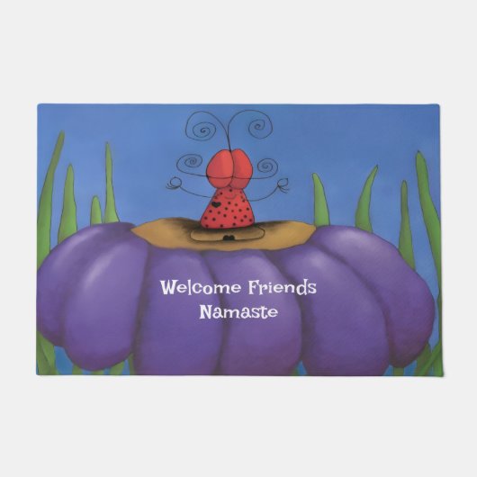 Zen Ladybug ドアマット (正面)