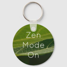 Zen Leaf Keychain - "Zen Mode" キーホルダー