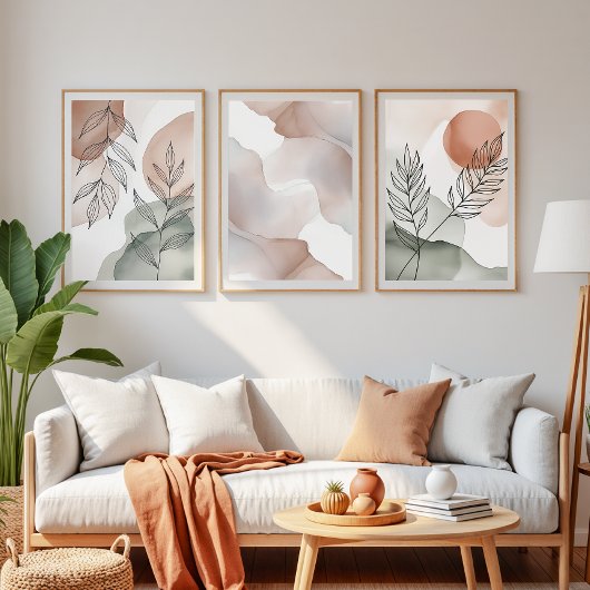 Zen Leaf Zen Minimalist Wall Art