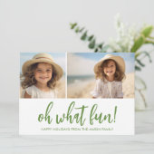 Zen Line Art Green - 2枚の写真 – ミニマル シーズンカード (スタンド正面)