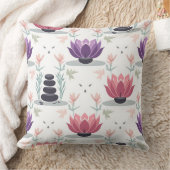 Zen Lotus  Pillow - Meditation Yoga Wellness  クッション (ブランケット)