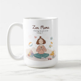 Zen Mama Calm Motherhood Art コーヒーマグカップ