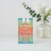 Zen Massage Business Card Template 名刺 (スタンド正面)