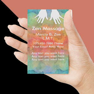 Zen Massage Business Card Template 名刺